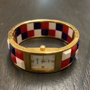 Joan Rivers watch multicolor cuff